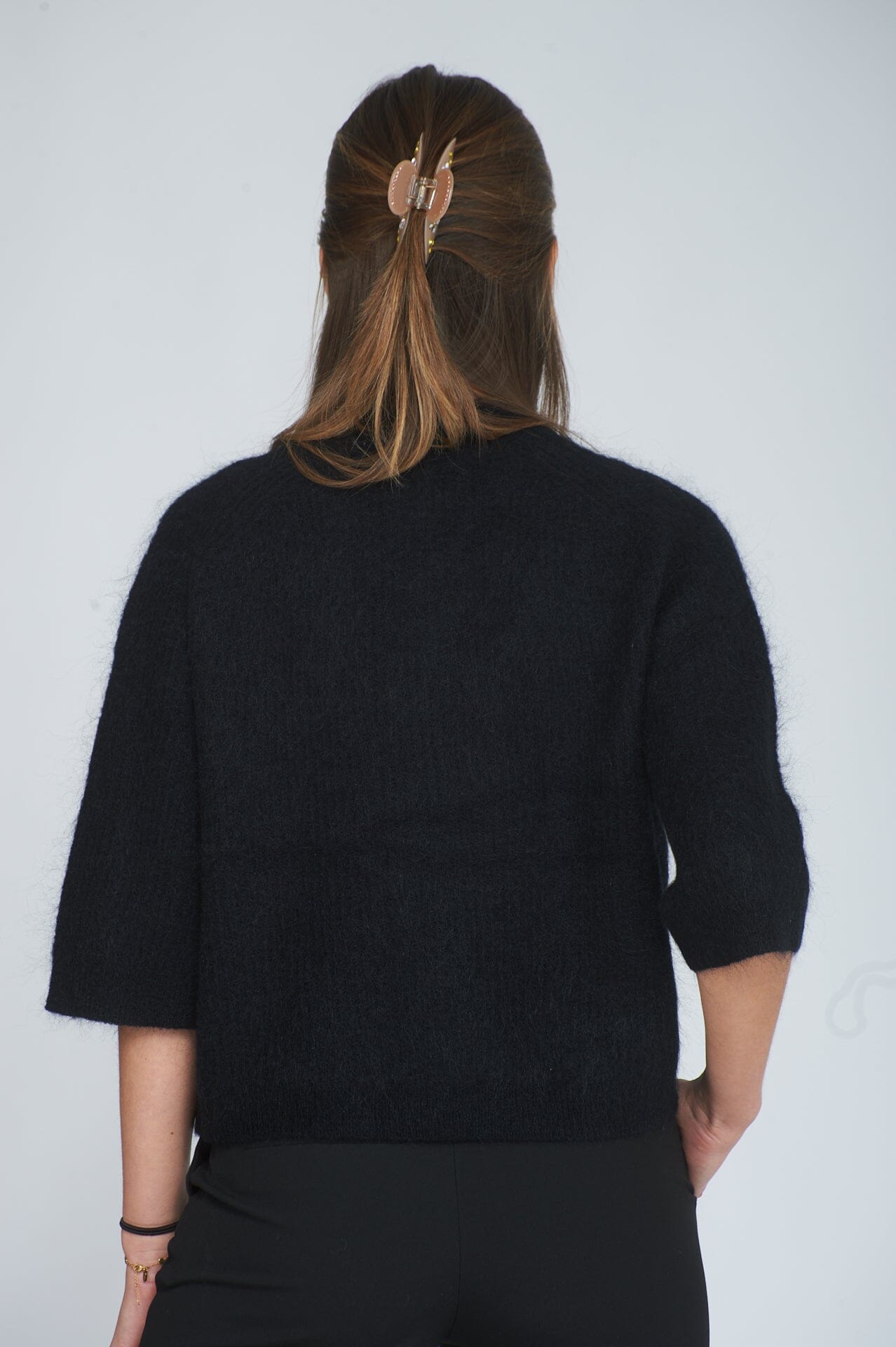 Second Female Andria Knit Cardigan Black Genser