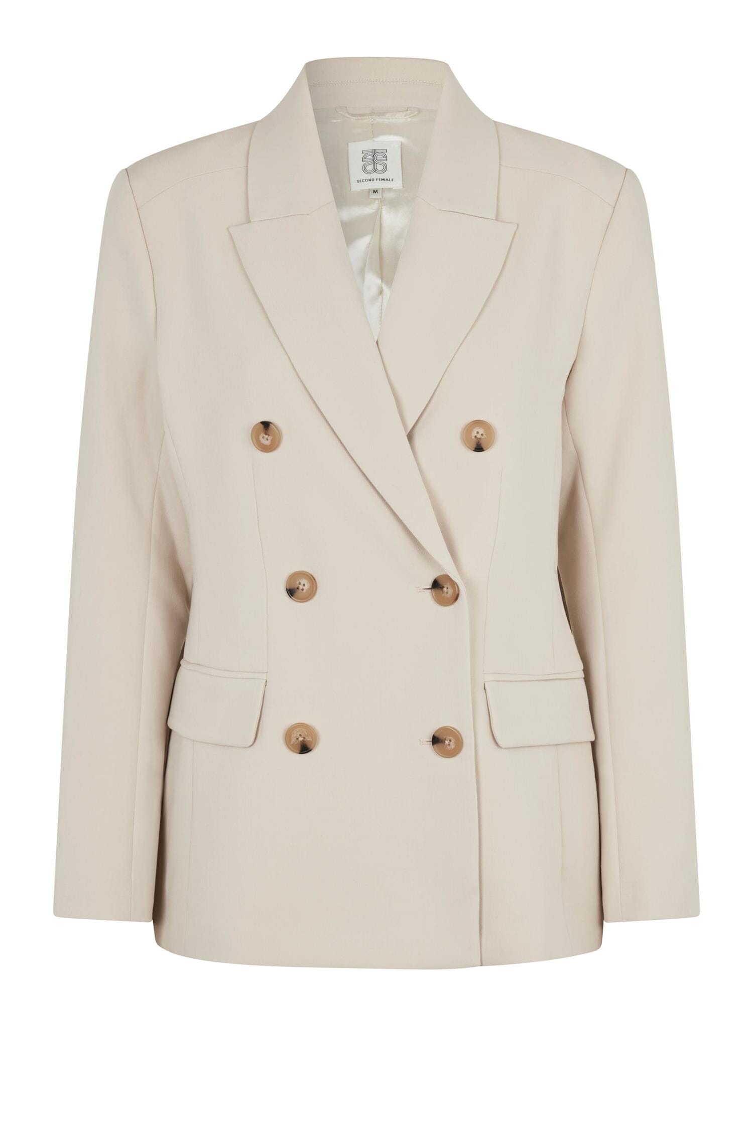 Second Female Evie Fitted Blazer French Oak Jakke