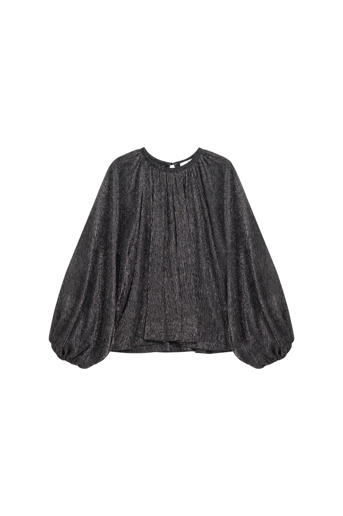 ArnieSays: Dahlia Metallic Black/Silver Bluse