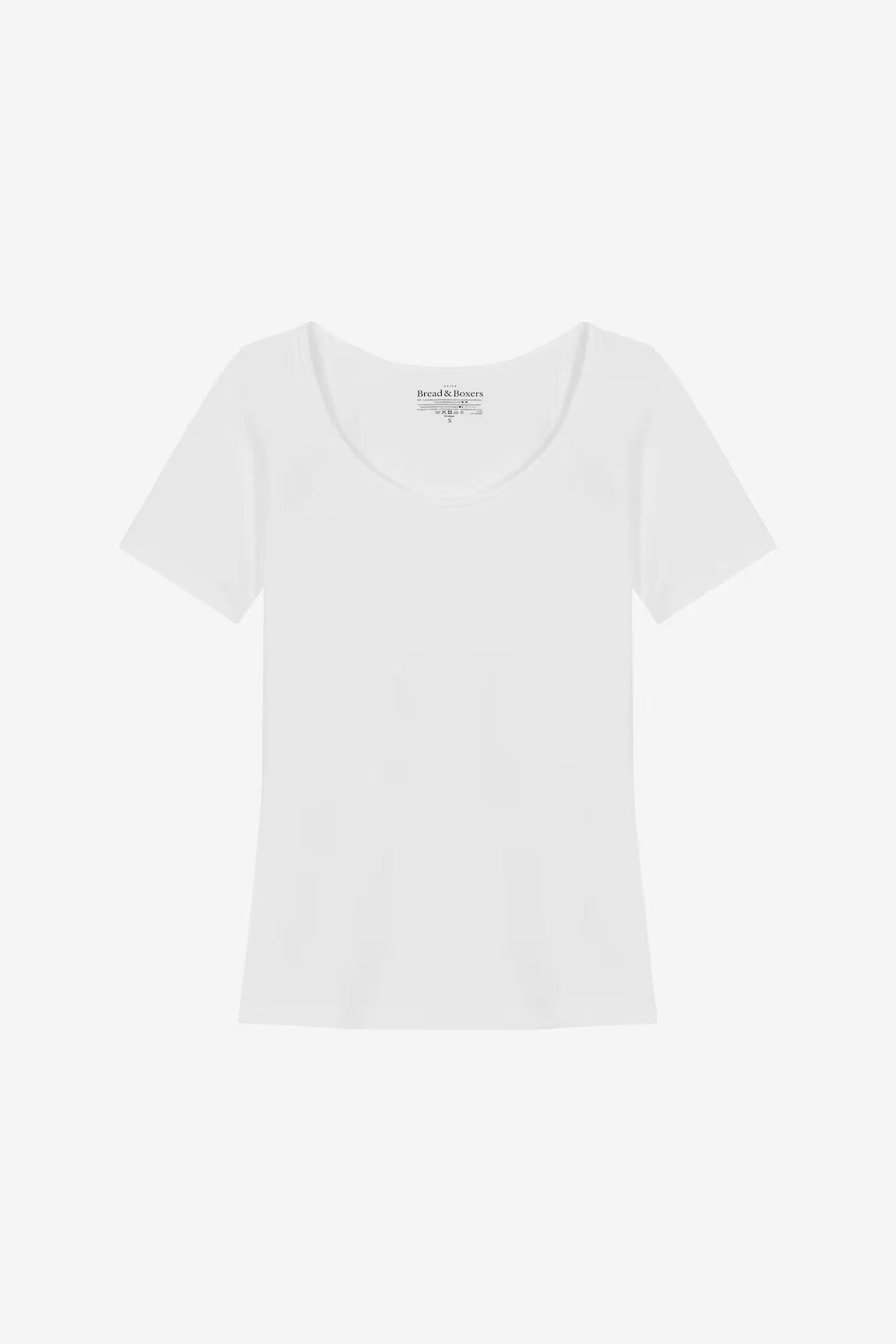 Bread and Boxers T-Shirt Scoop-Neck White T-shirt