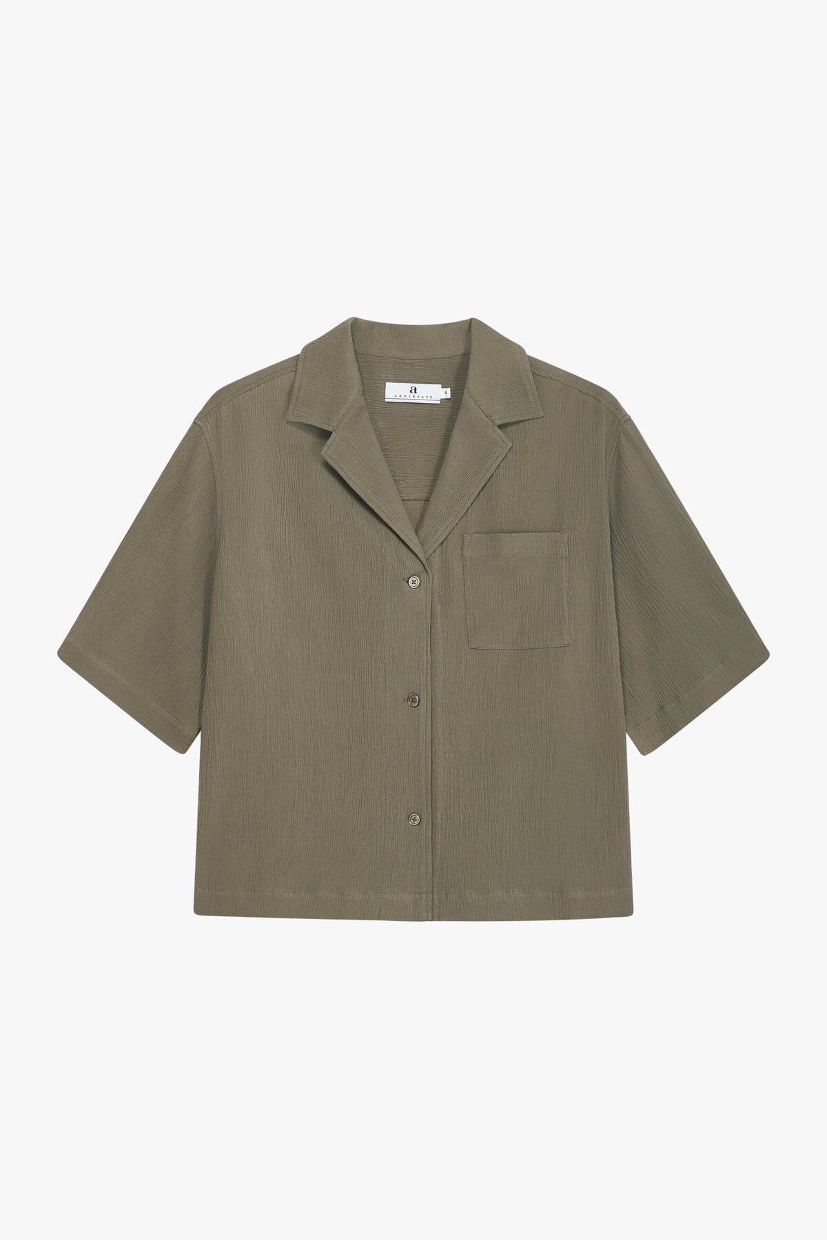 ArnieSays: Luna Crinkled Gauze Khaki Skjorte